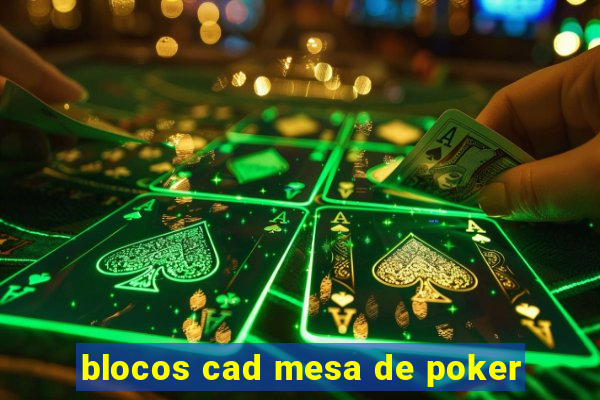 blocos cad mesa de poker