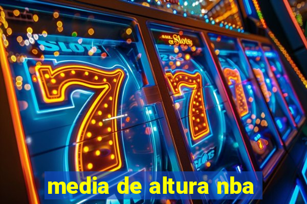 media de altura nba