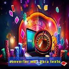 converter md5 para texto
