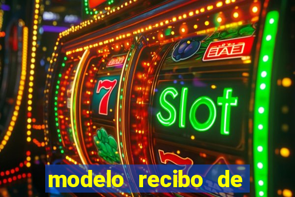 modelo recibo de pagamento word