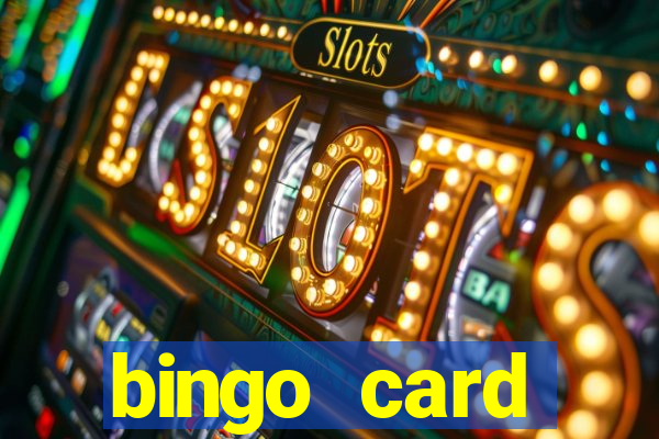 bingo card generator with pictures
