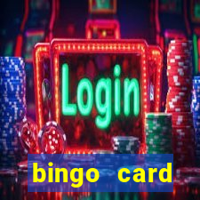 bingo card generator with pictures