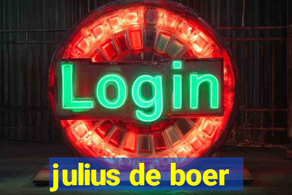 julius de boer
