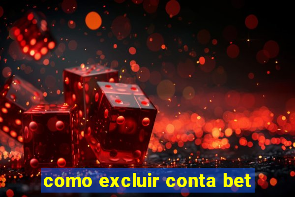 como excluir conta bet
