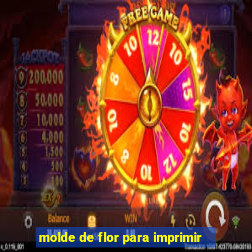 molde de flor para imprimir