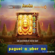 paguei o uber no pix e nao encontrou motorista
