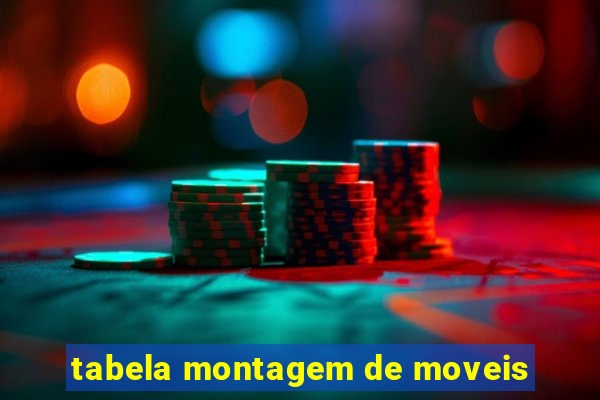 tabela montagem de moveis