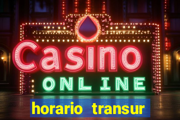 horario transur roleta santos dumont juiz de fora