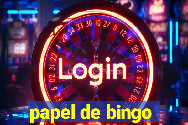 papel de bingo