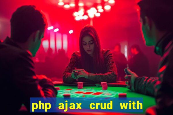 php ajax crud with datatables and bootstrap modals