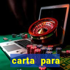 carta para encontrista homem