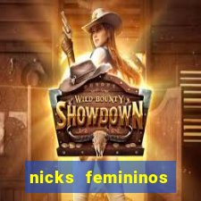 nicks femininos para jogos