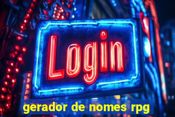 gerador de nomes rpg