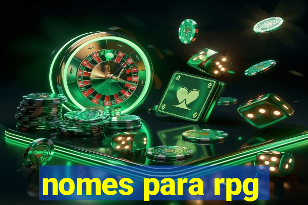 nomes para rpg