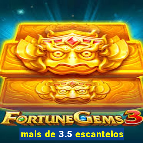 mais de 3.5 escanteios