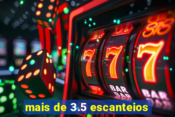mais de 3.5 escanteios