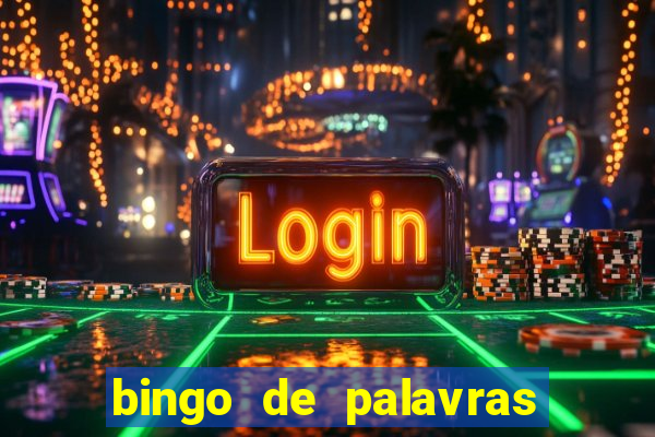 bingo de palavras de natal