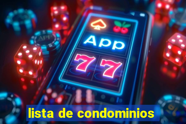 lista de condominios