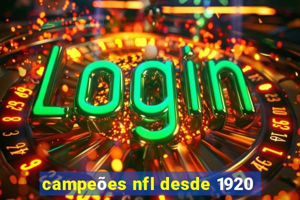 campeões nfl desde 1920