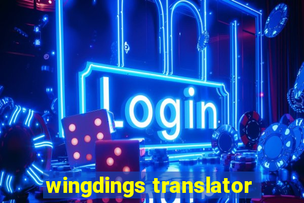 wingdings translator