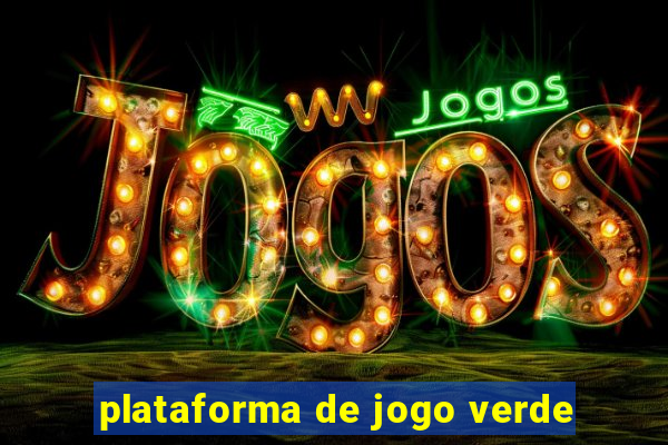 plataforma de jogo verde