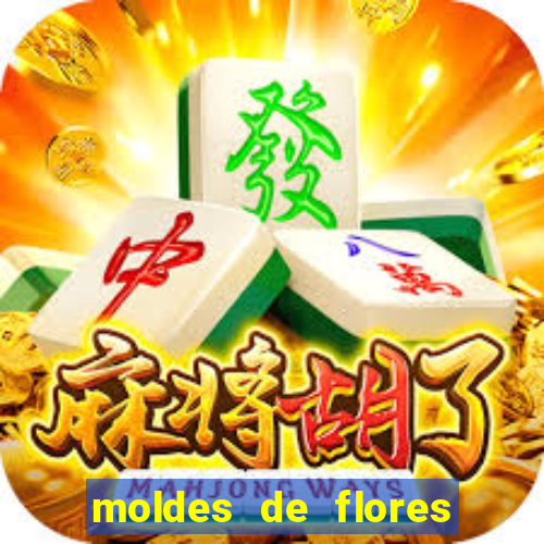 moldes de flores gigantes para imprimir