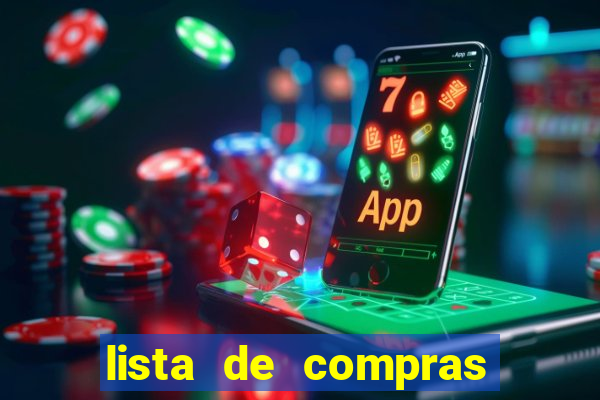 lista de compras para casa nova