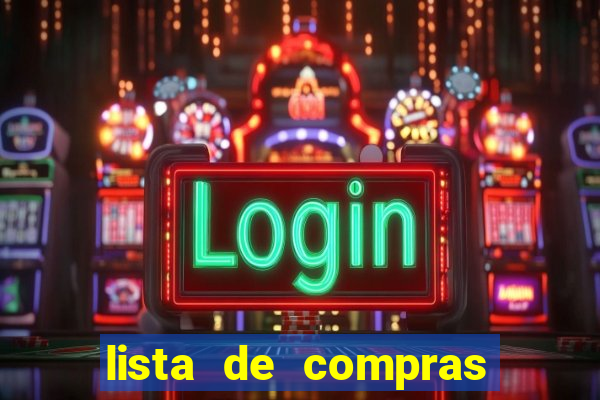 lista de compras para casa nova