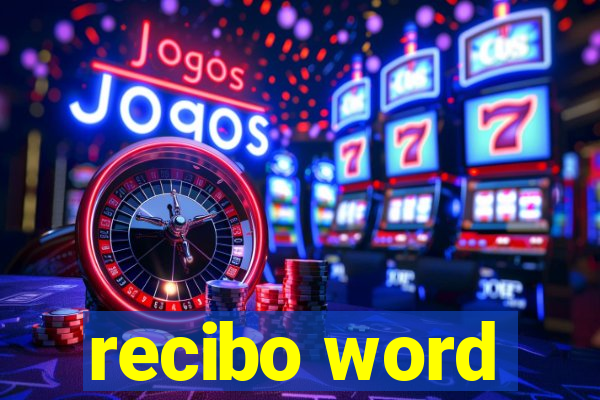 recibo word