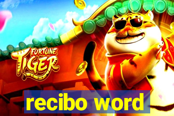 recibo word