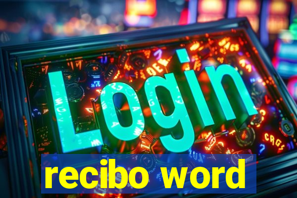 recibo word