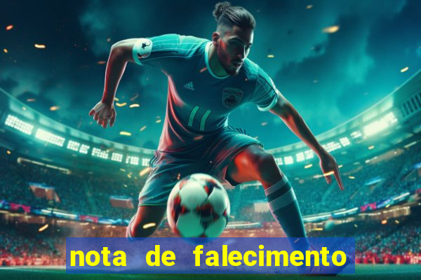 nota de falecimento em campos altos hoje