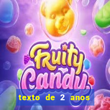 texto de 2 anos de namoro