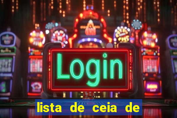 lista de ceia de natal completa
