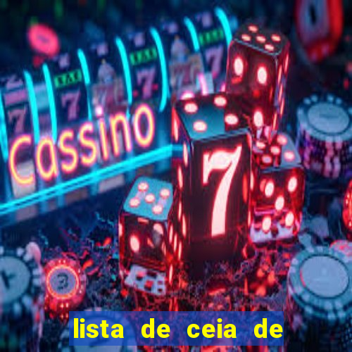 lista de ceia de natal completa