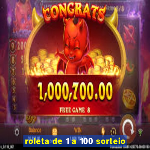 roleta de 1 a 100 sorteio