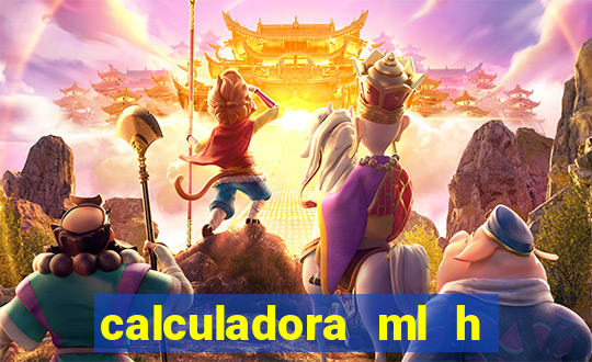calculadora ml h para mcg kg min