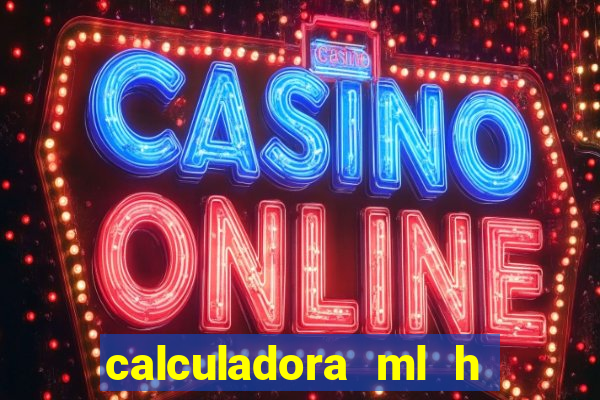 calculadora ml h para mcg kg min
