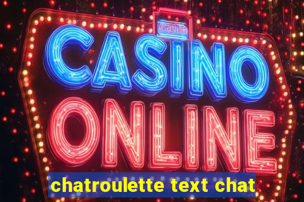 chatroulette text chat