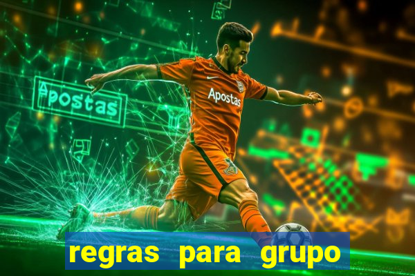 regras para grupo de futebol no whatsapp