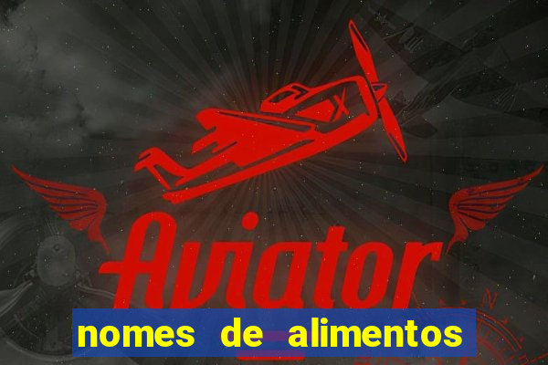nomes de alimentos em tupi-guarani