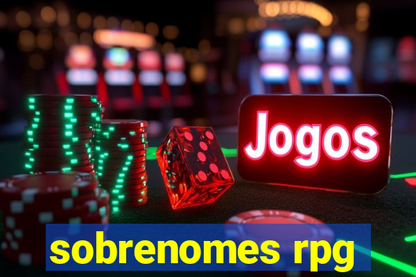 sobrenomes rpg