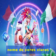 nome de cores claras
