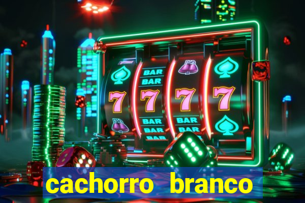 cachorro branco desenho animado