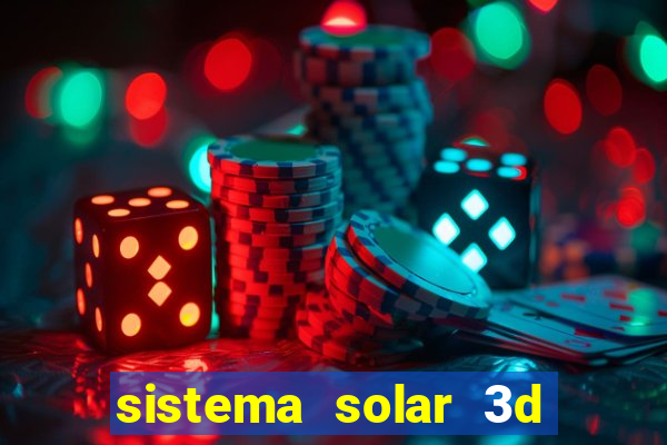 sistema solar 3d em movimento