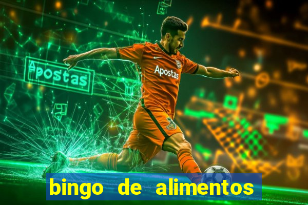 bingo de alimentos saludables para imprimir