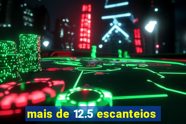 mais de 12.5 escanteios